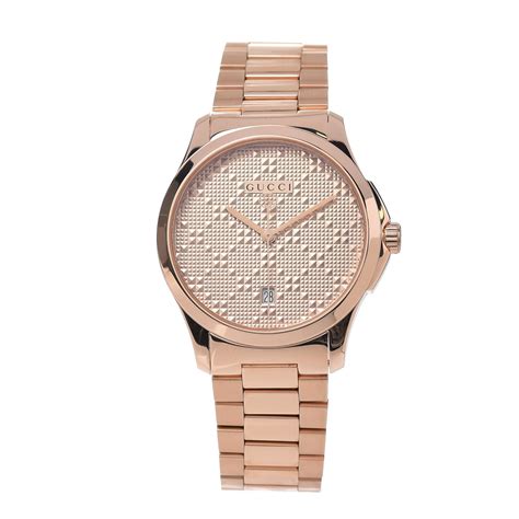 gucci watch rose gold